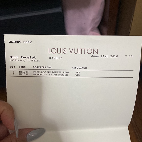 POCHETTE ACCESSOIRES Louis Vuitton in damier azur - Picture 3 of 13